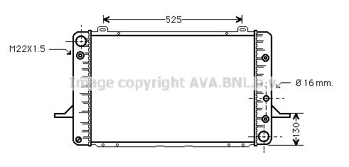 AVA QUALITY COOLING radiatorius, variklio aušinimas FD2051